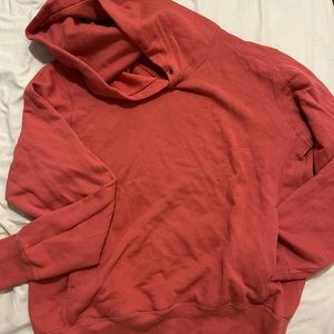 red sweatshirt